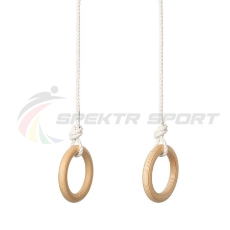 Купить Кольца гимнастические деревянные (фанера 18 мм, покрытие: эмаль, лак или пропитка) в Нурлате 